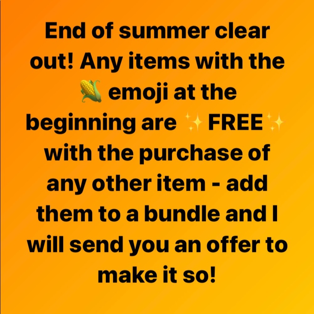 🌽End of summer sale!🌽